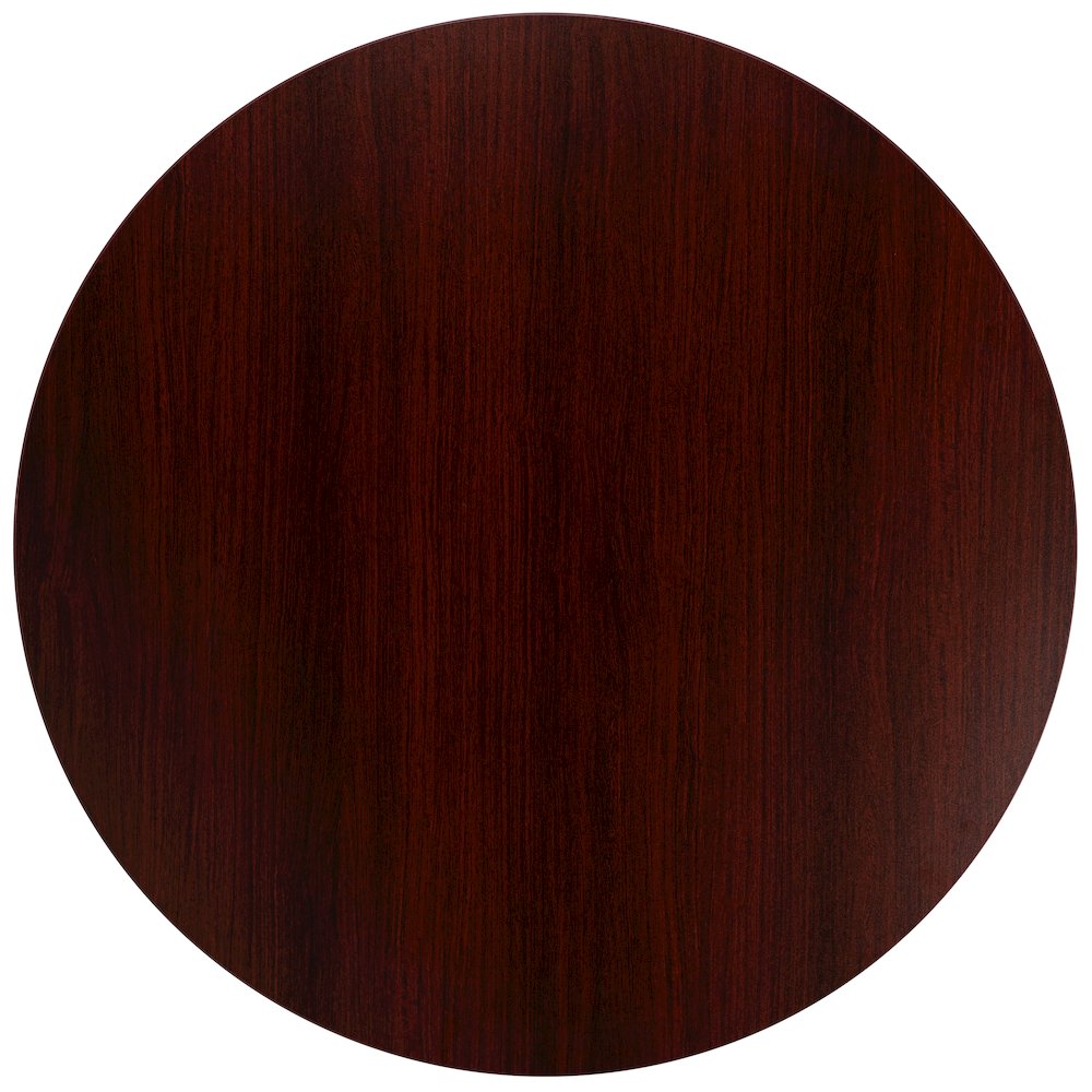 36" Round Multi-Purpose Conference Table in Mahogany. Picture 7