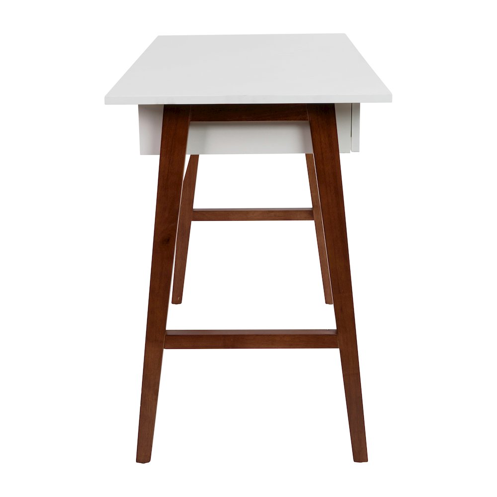 Table Desk for Writing and Work, White/Walnut. Picture 8