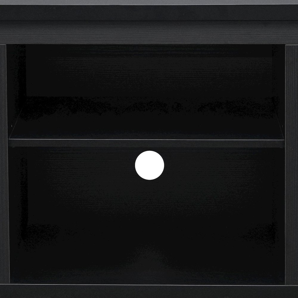 65" Entertainment Center with Storage Cabinets for up to 80" TV's, Black. Picture 11