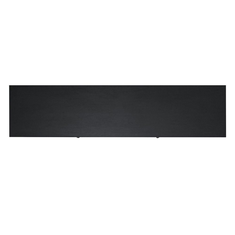 65" Entertainment Center with Storage Cabinets for up to 80" TV's, Black. Picture 12