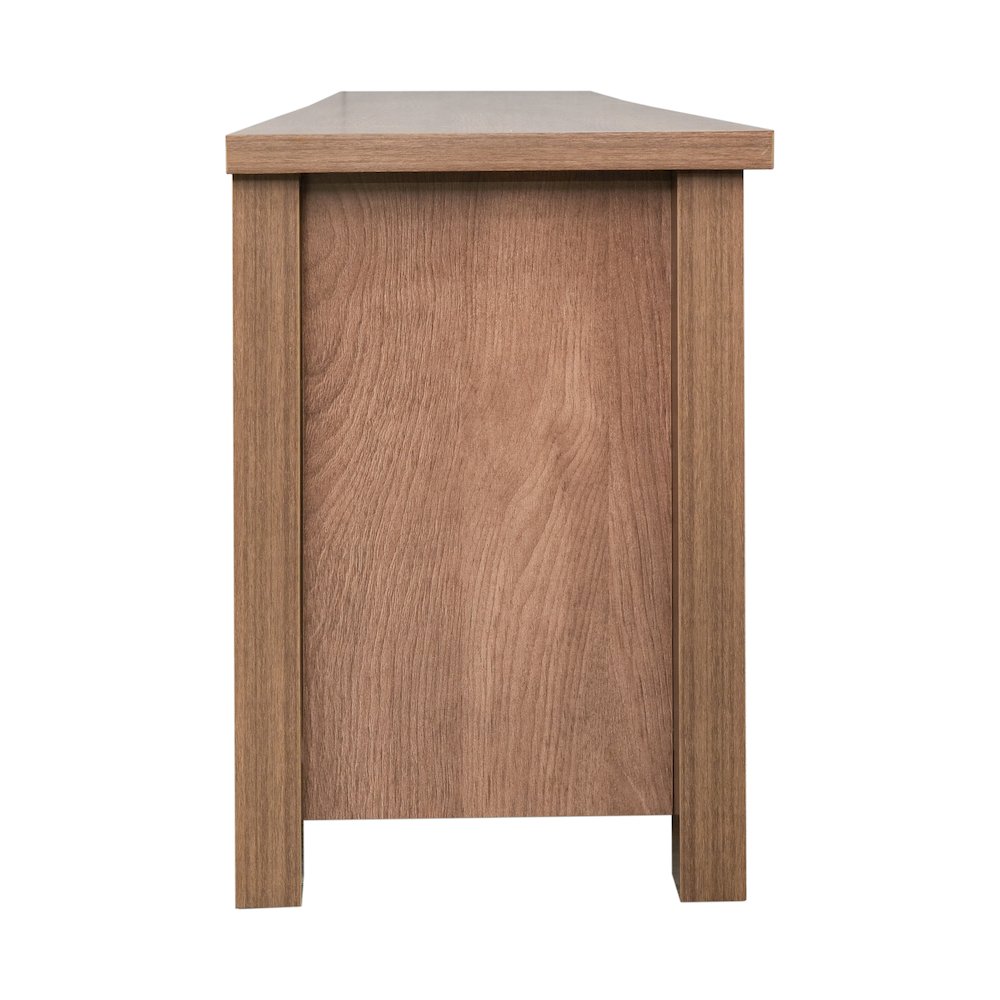 65" Entertainment Center with Storage Cabinets for up to 80" TV's, Walnut. Picture 8