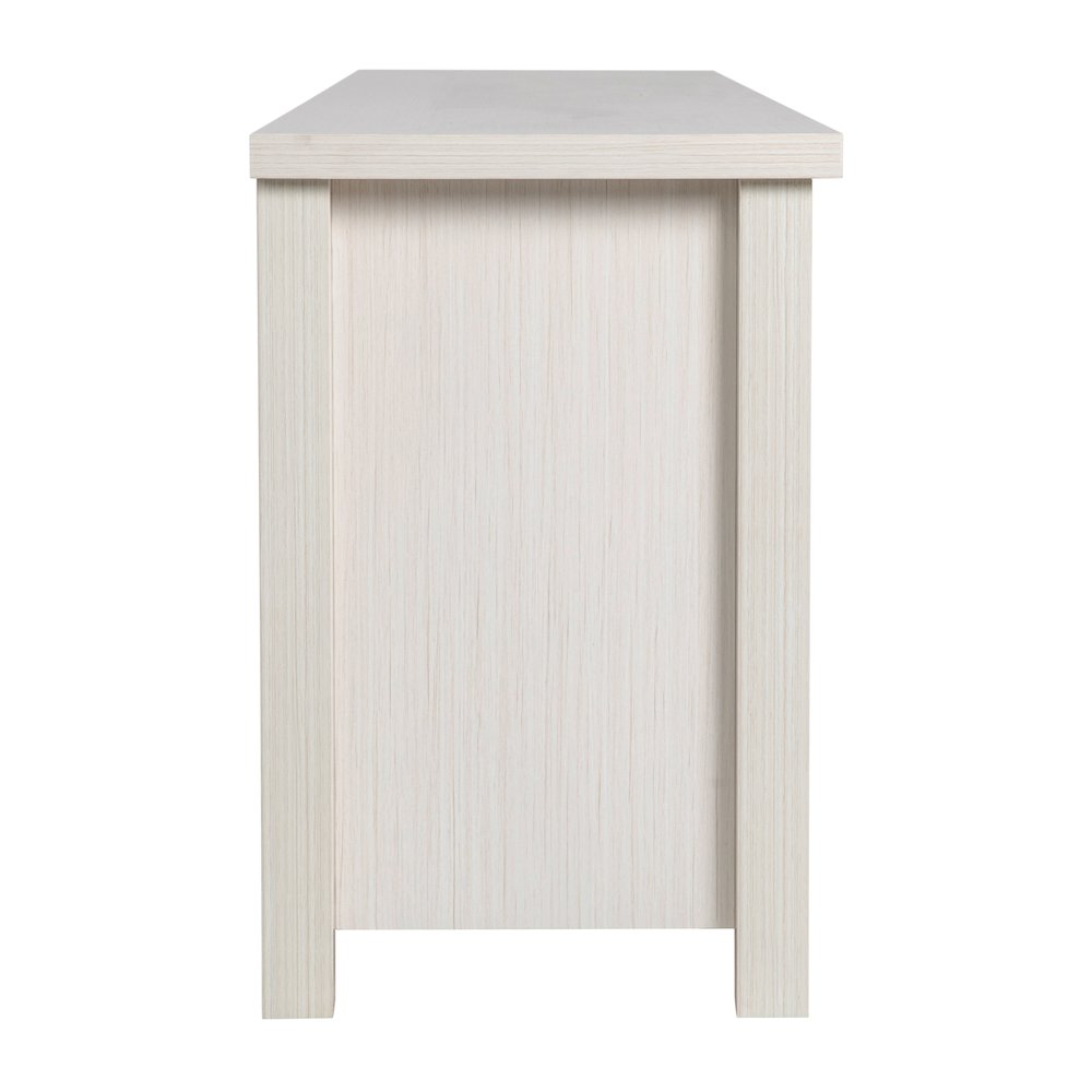 Classic TV Stand up to 80" TVs - White Wash Finish with Full Glass Doors. Picture 10