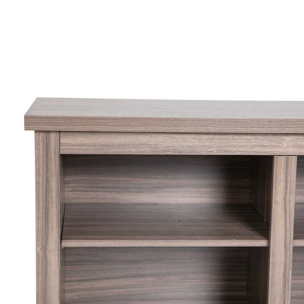 Farmhouse TV Stand up to 80" TVs - 65" Engineered Wood in Gray Wash Oak Finish. Picture 9