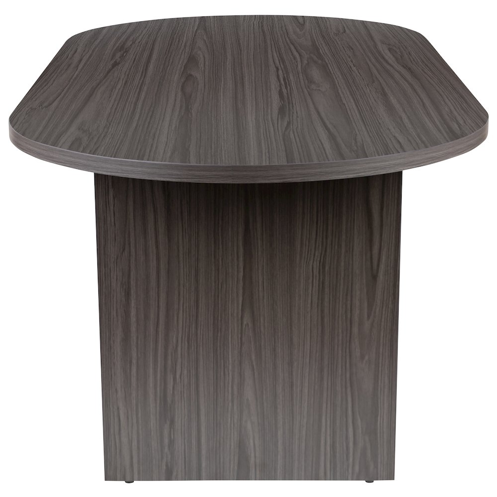 6 Foot (72 inch) Oval Conference Table in Rustic Gray. Picture 4