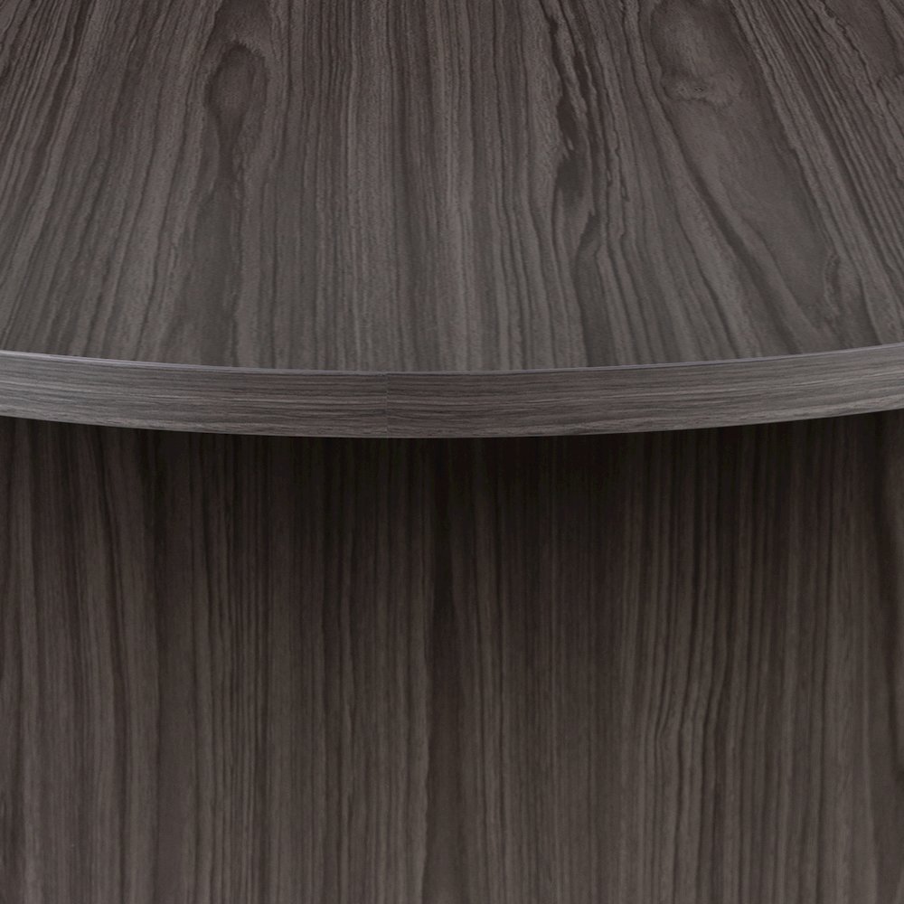 6 Foot (72 inch) Oval Conference Table in Rustic Gray. Picture 9