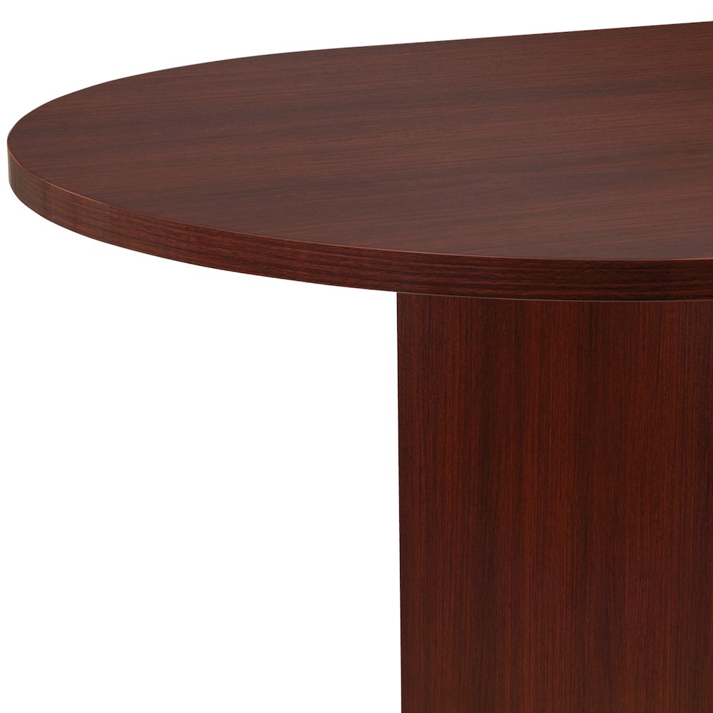 6 Foot (72 inch) Oval Conference Table in Mahogany. Picture 11