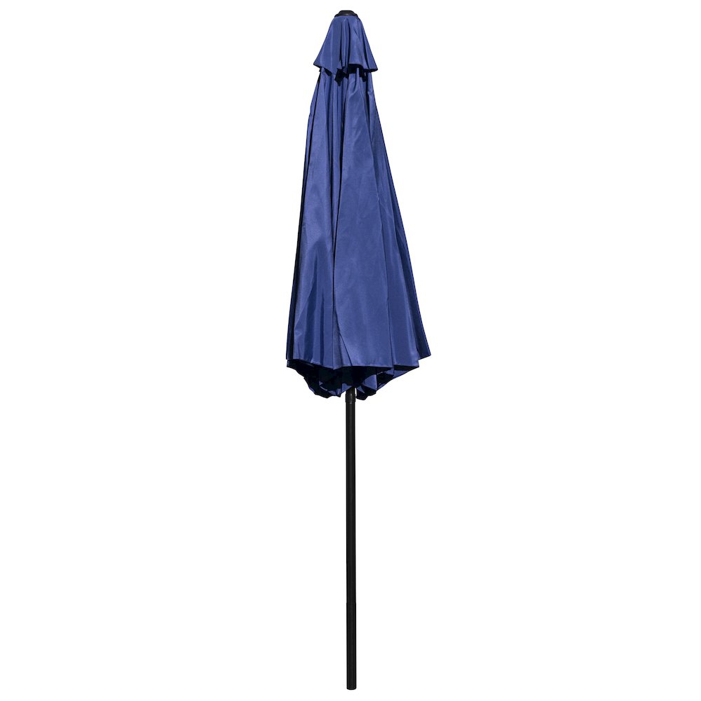 Navy 9 FT Round Umbrella with 1.5" Diameter Aluminum Pole. Picture 9