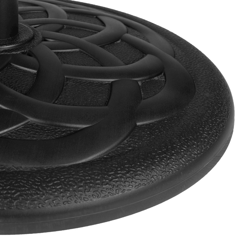 Universal Black Cement Patio Umbrella Base - 19.25" Diameter. Picture 7