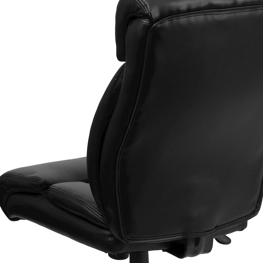 Big & Tall 400 lb. Rated Black Executive Office Chair with Full Headrest. Picture 12