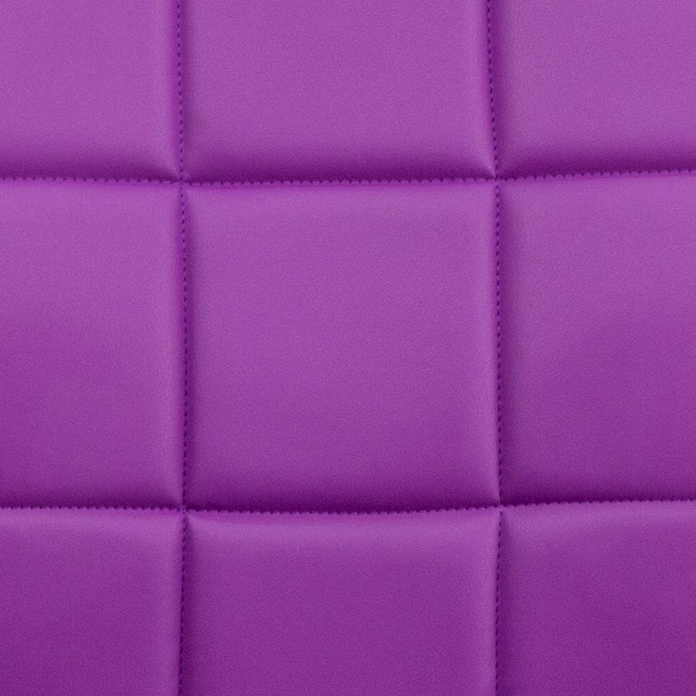 Mid-Back Purple Quilted Vinyl Swivel Task Office Chair. Picture 11