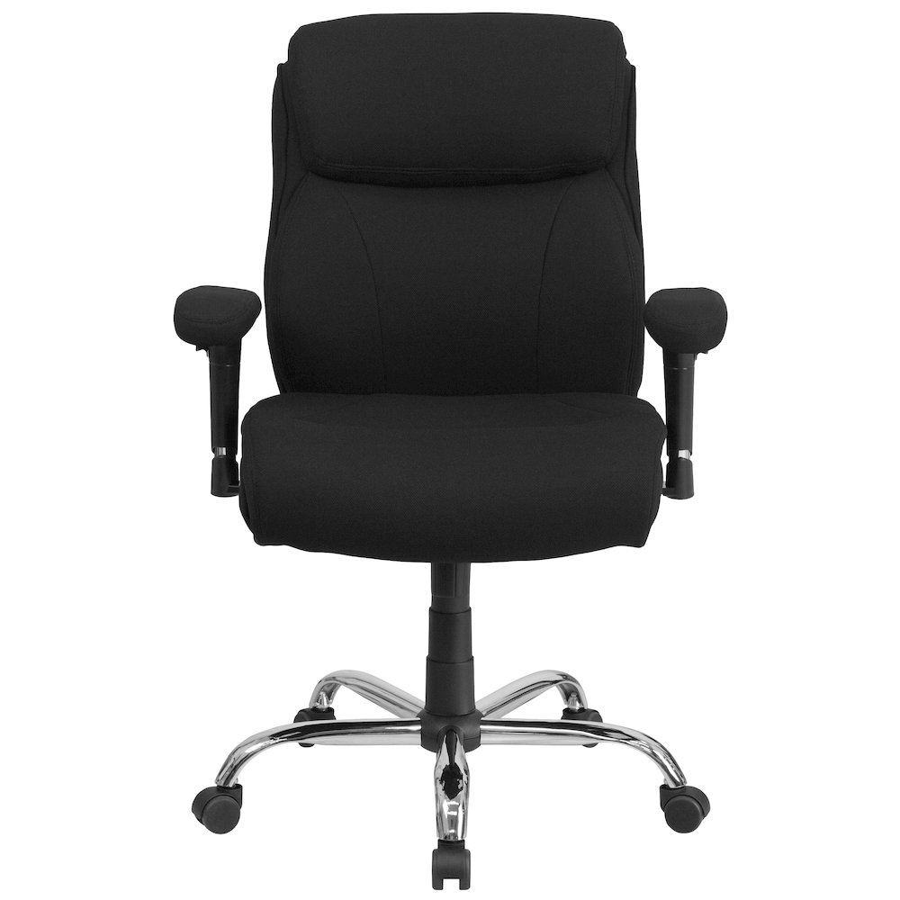 400 lb. Rated Black Fabric Task Office Chair with Line Stitching. Picture 10