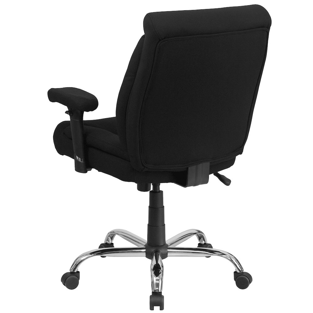 400 lb. Rated Black Fabric Deep Tufted Swivel Task Office Chair. Picture 8