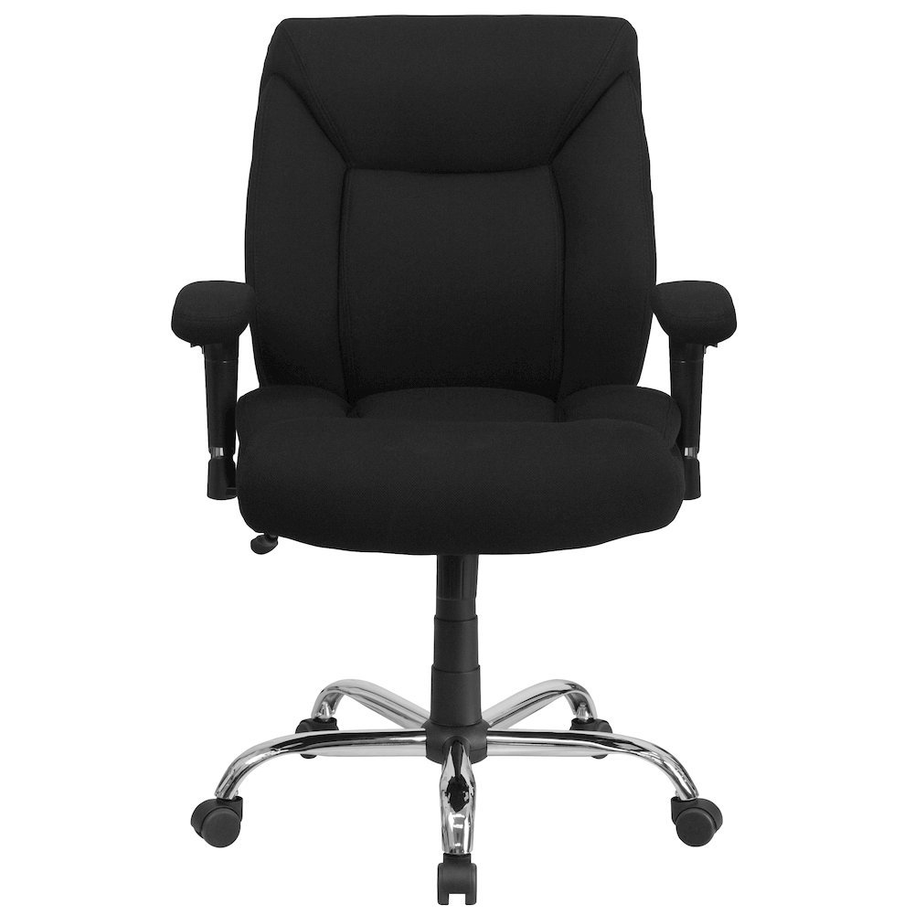 400 lb. Rated Black Fabric Deep Tufted Swivel Task Office Chair. Picture 11