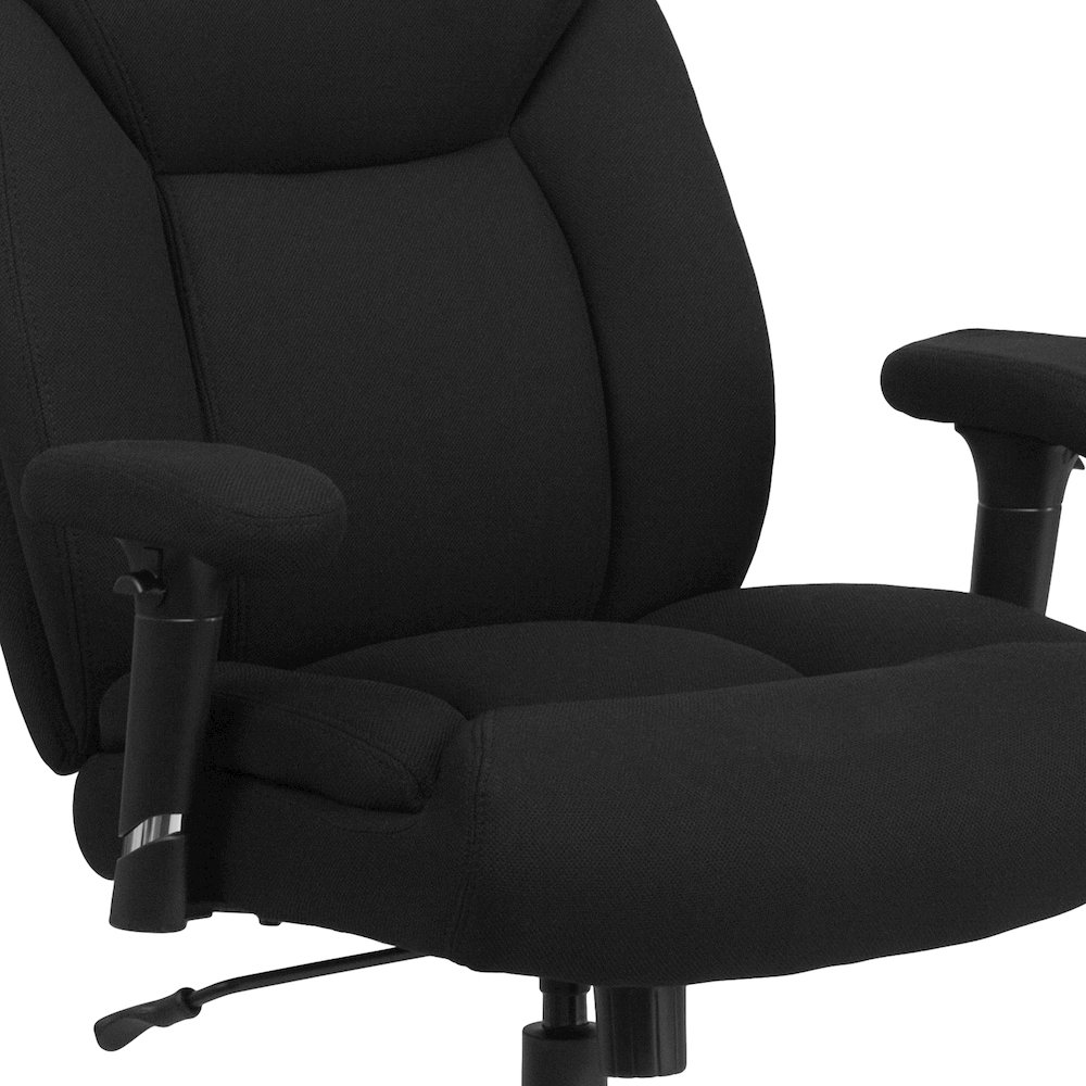 400 lb. Rated Black Fabric Deep Tufted Swivel Task Office Chair. Picture 12