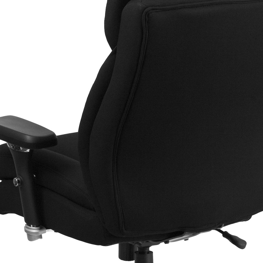 24/7 Intensive Use 400 lb. Rated Black Fabric Executive Office Chair. Picture 12