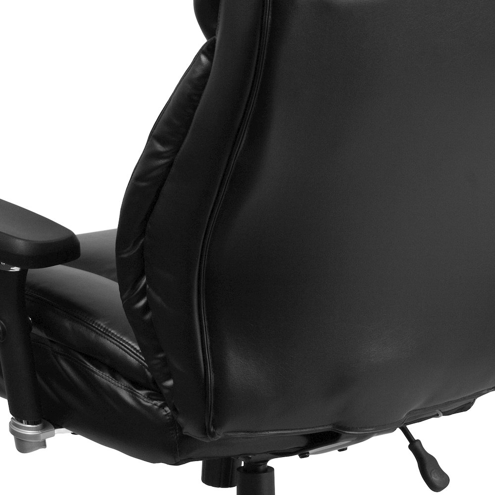 24/7 Intensive Use Big & Tall 400 lb. Rated Black Office Chair with Lumbar Knob. Picture 11