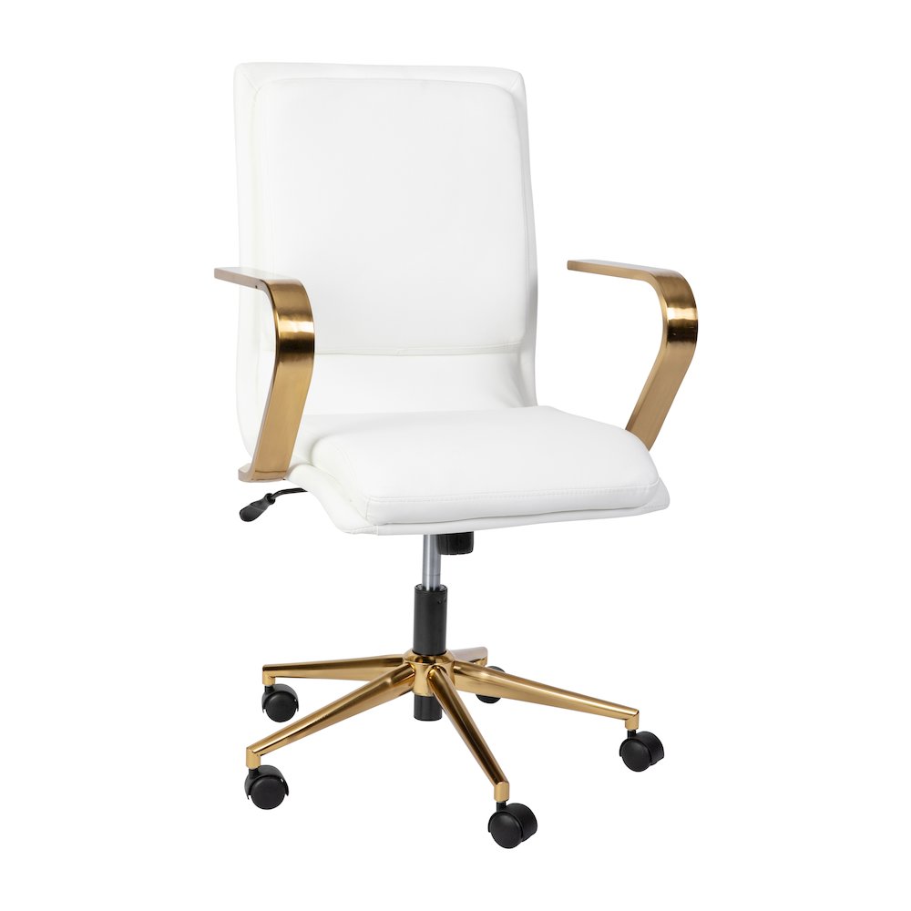 Modern Elevated Mid-Back Executive Office Chair. Picture 1