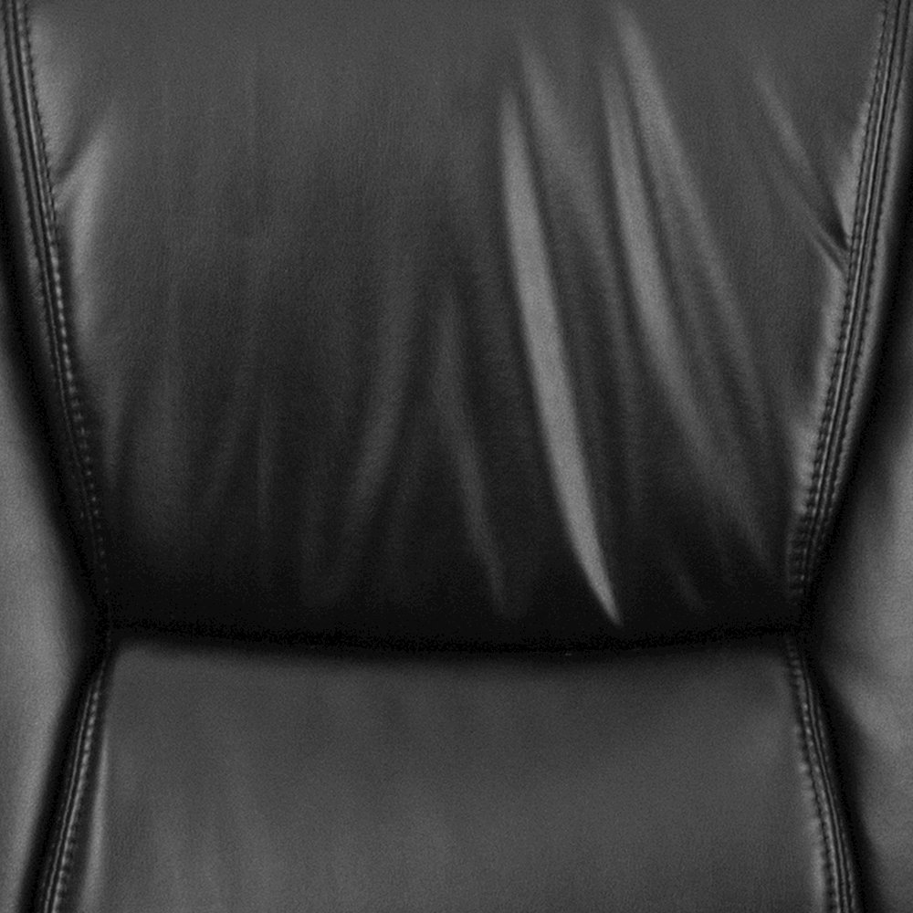 Reception Chairs | Black LeatherSoft Side Chairs for Reception and Office. Picture 12