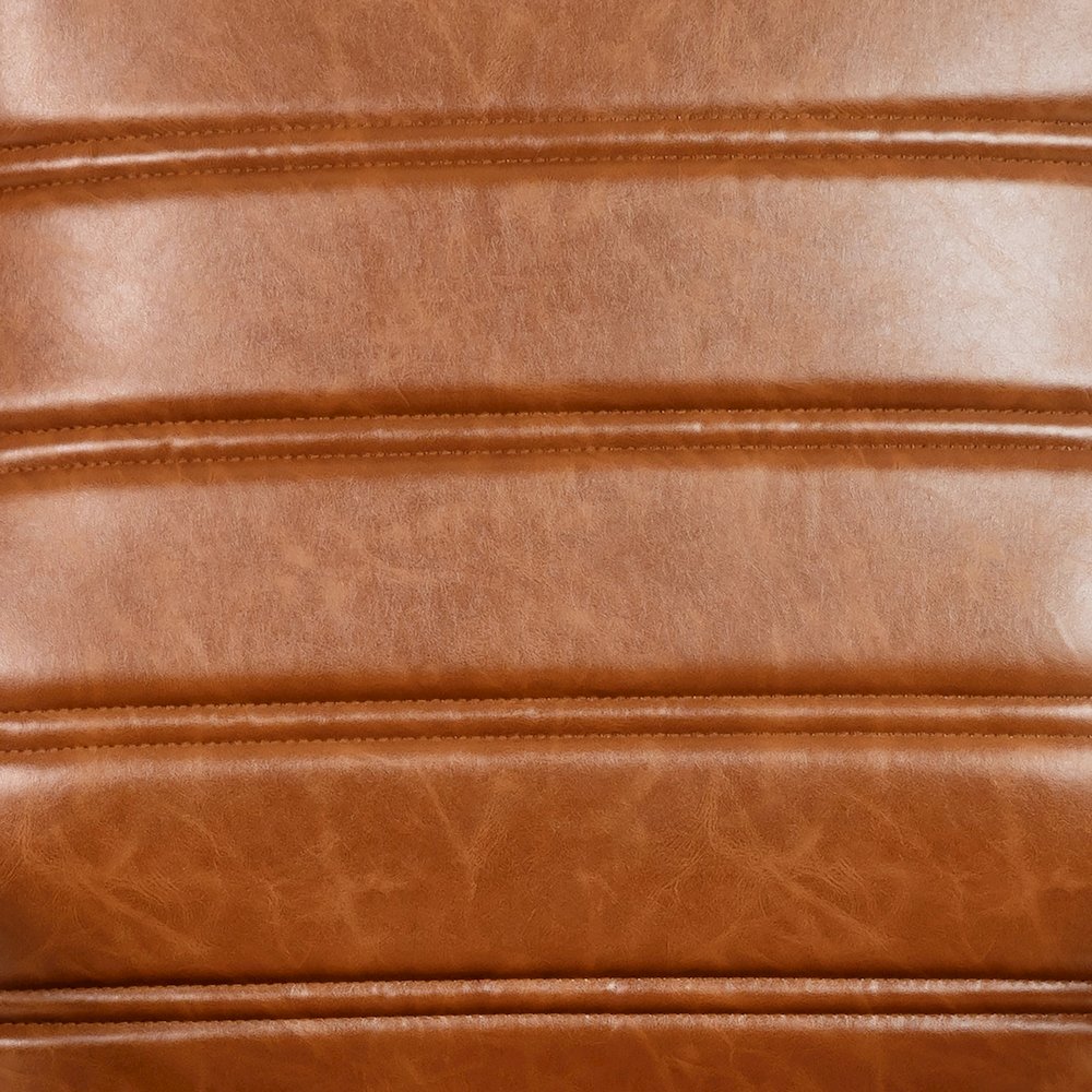 High Back Brown Executive Swivel Office Chair with Black Frame and Arms. Picture 18