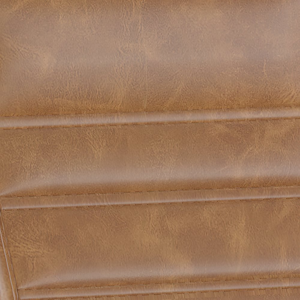 High Back Brown Executive Swivel Office Chair with Black Frame, Arms,. Picture 9