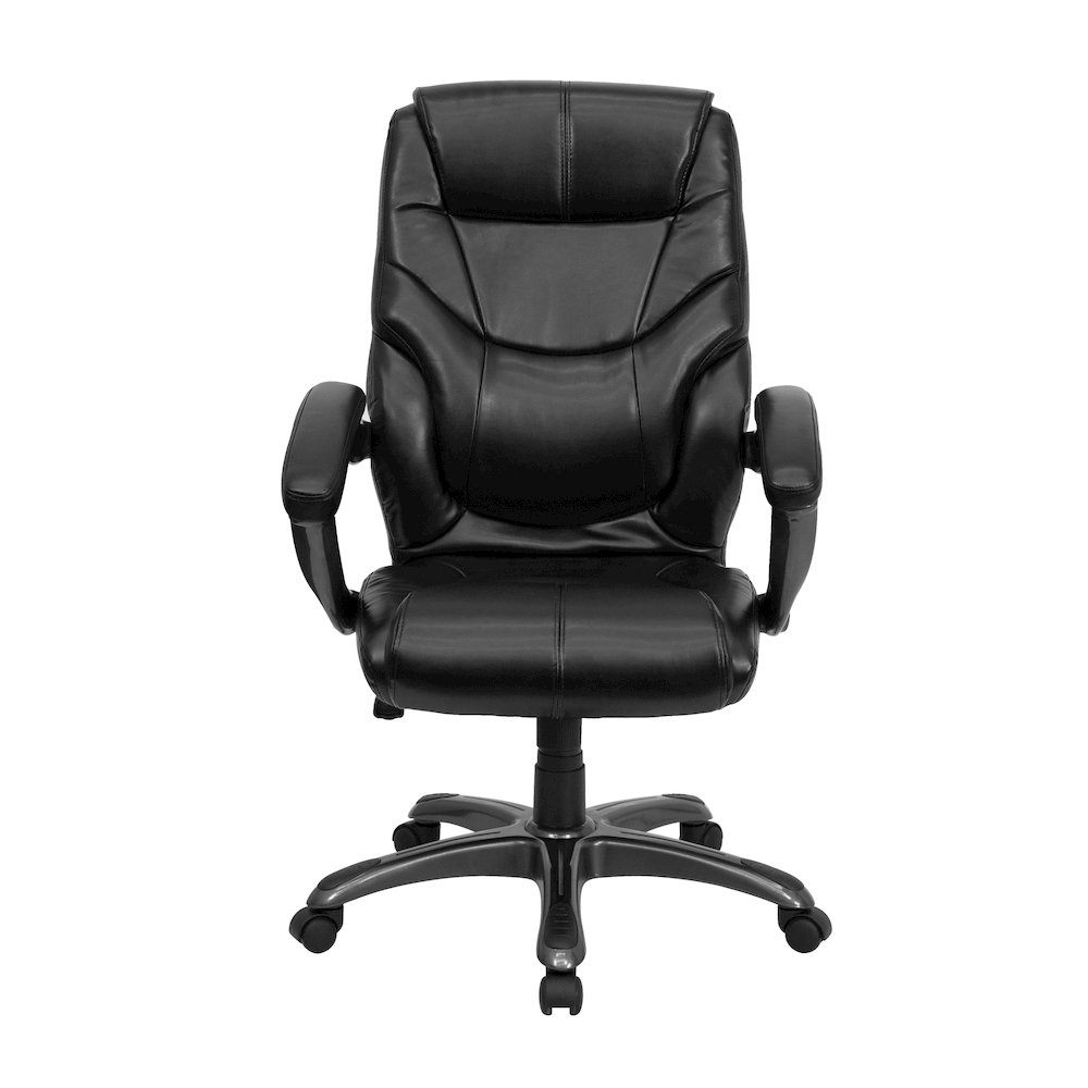 High Back LeatherSoft Executive Swivel Ergonomic Office Chair with Arms. Picture 5