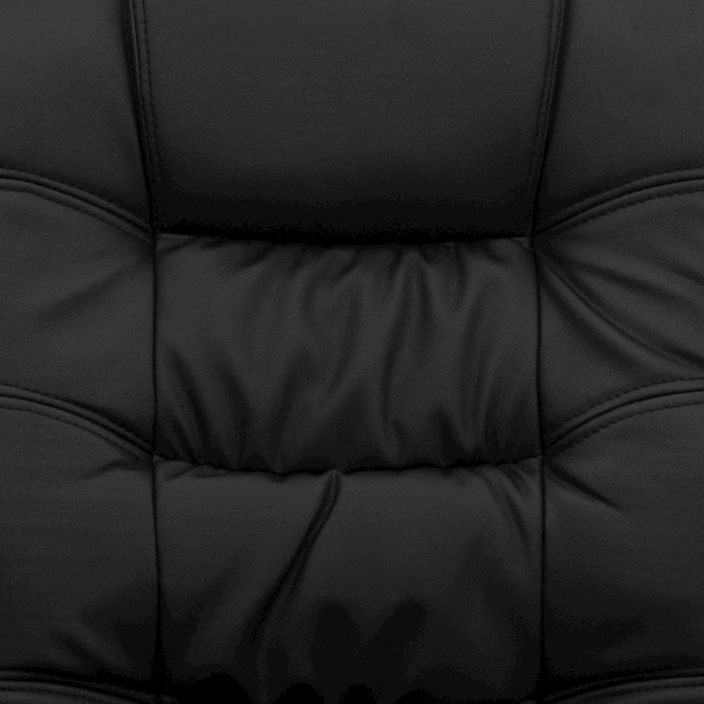 Mid-Back Black LeatherSoft Swivel Task Office Chair with Arms. Picture 12