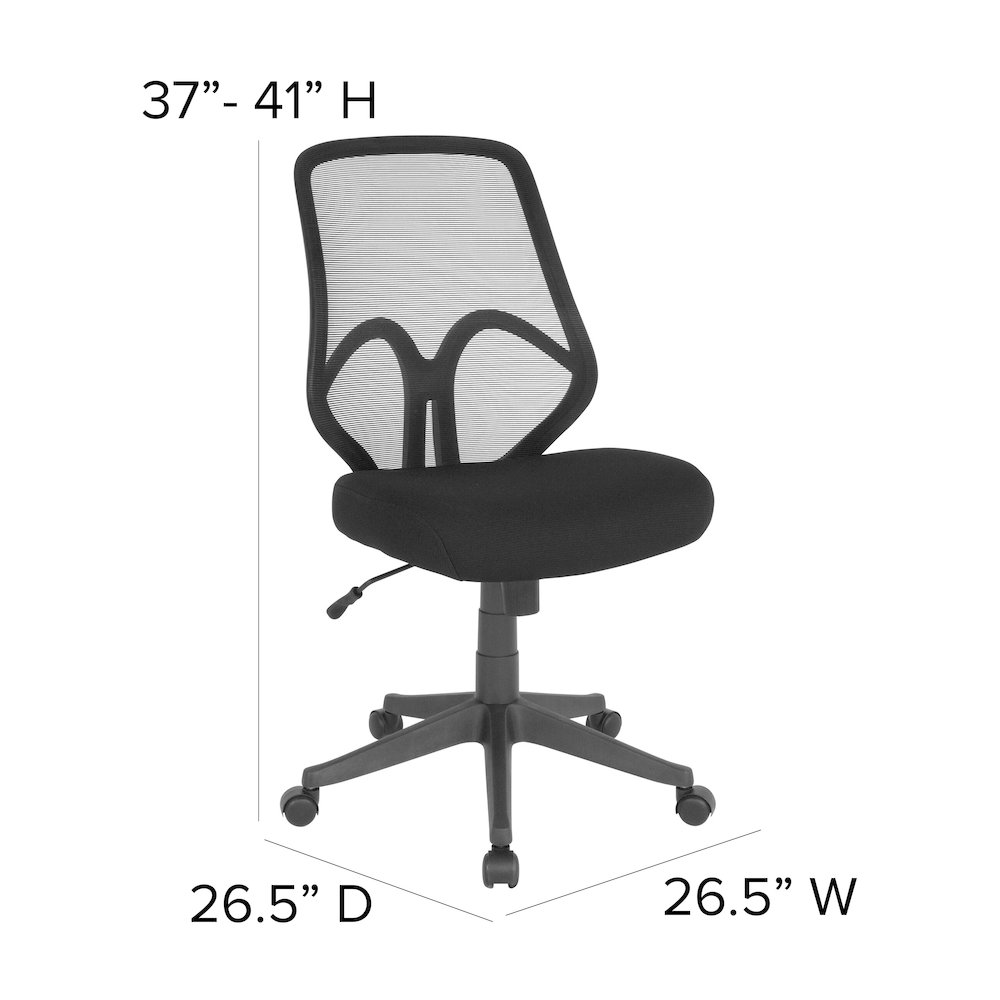 High Back Black Mesh Office Chair. Picture 6