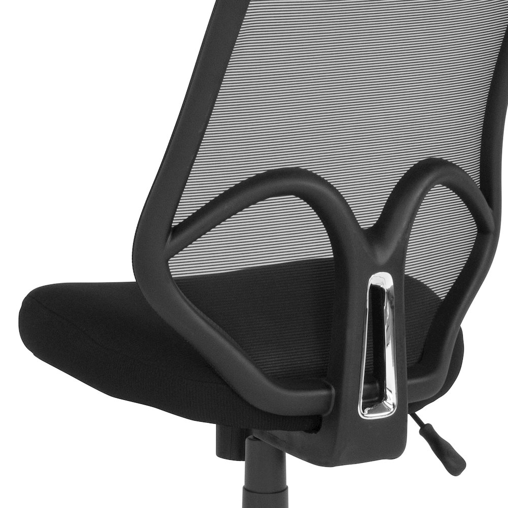 High Back Black Mesh Office Chair. Picture 8