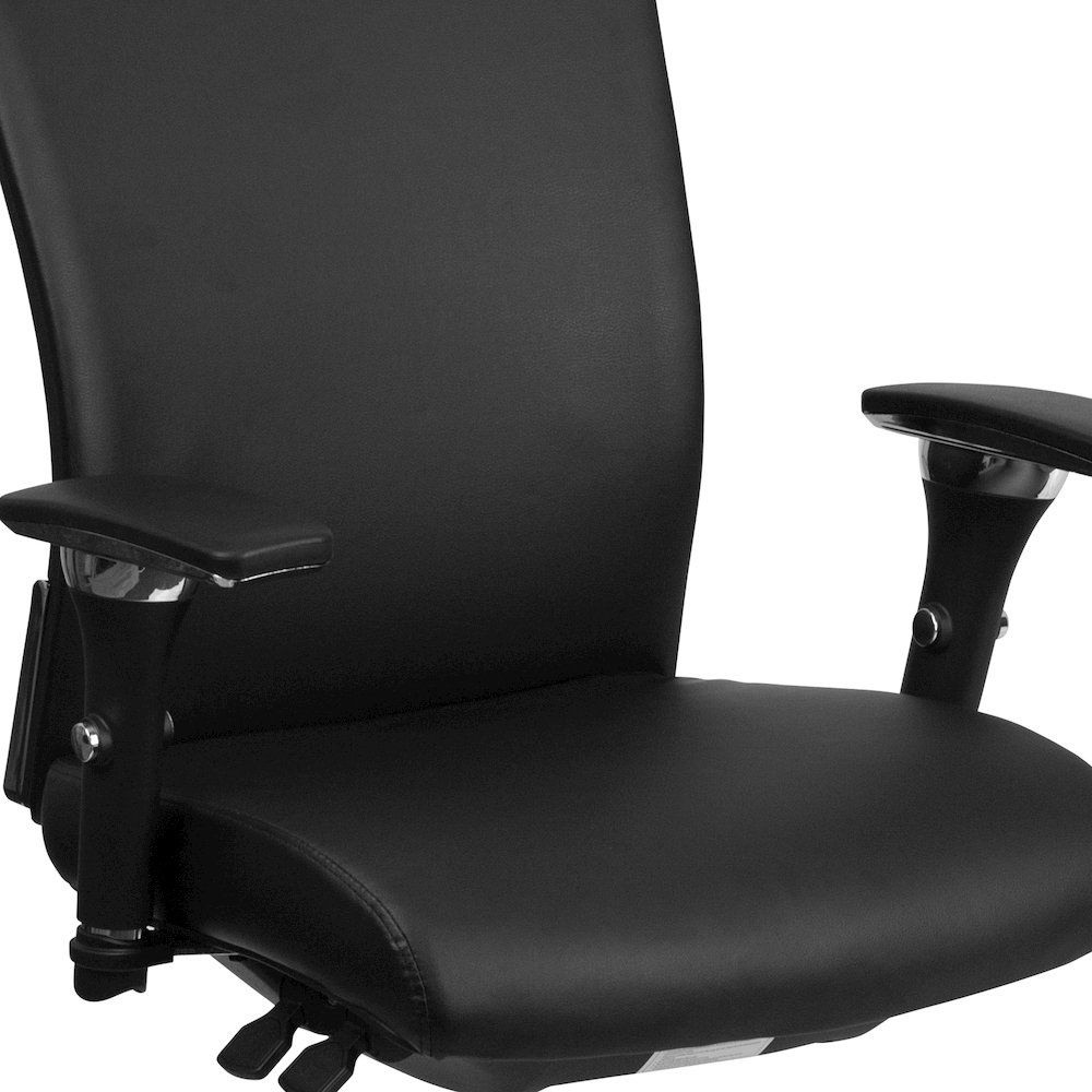 300 lb. Rated Black Multifunction Office Chair with Seat Slider. Picture 8