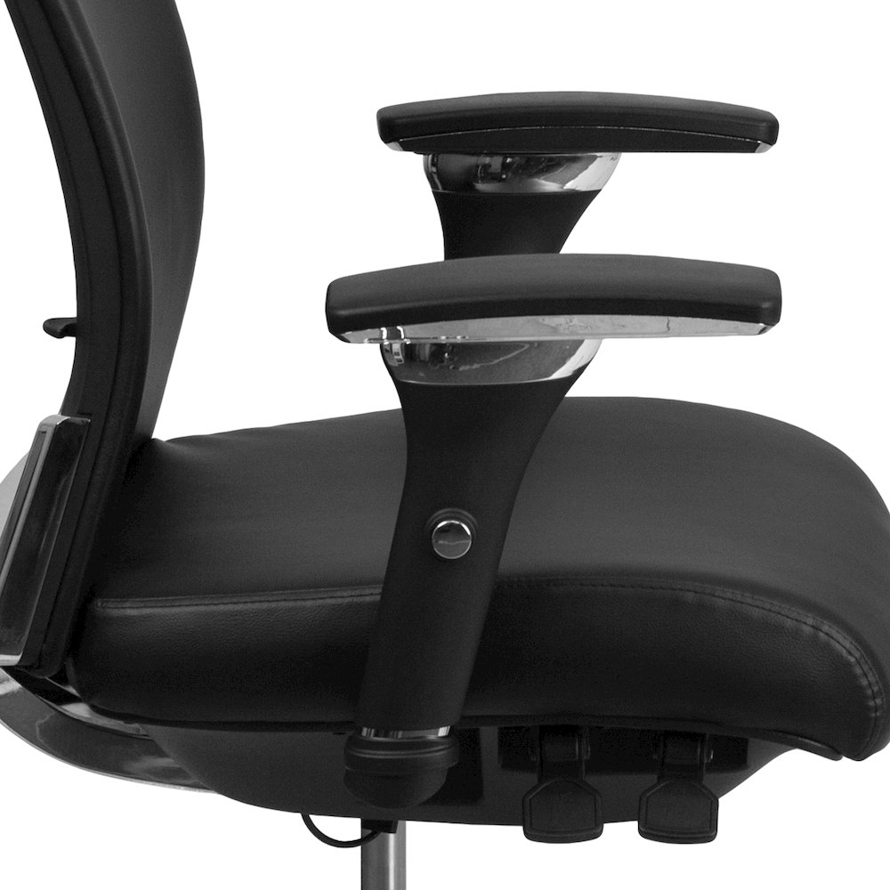 300 lb. Rated Black Multifunction Office Chair with Seat Slider. Picture 12