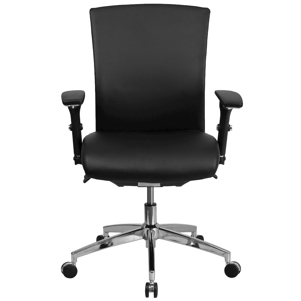 300 lb. Rated Black Multifunction Office Chair with Seat Slider. Picture 10