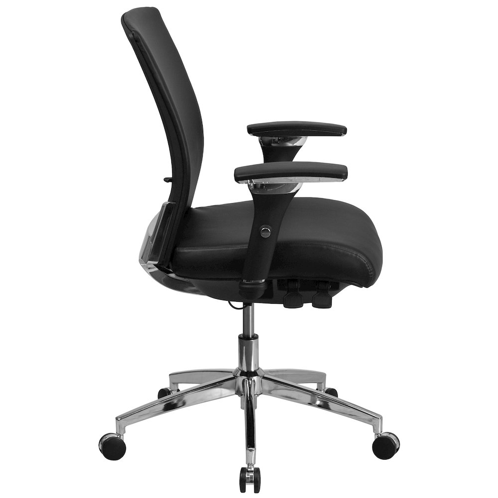 300 lb. Rated Black Multifunction Office Chair with Seat Slider. Picture 9