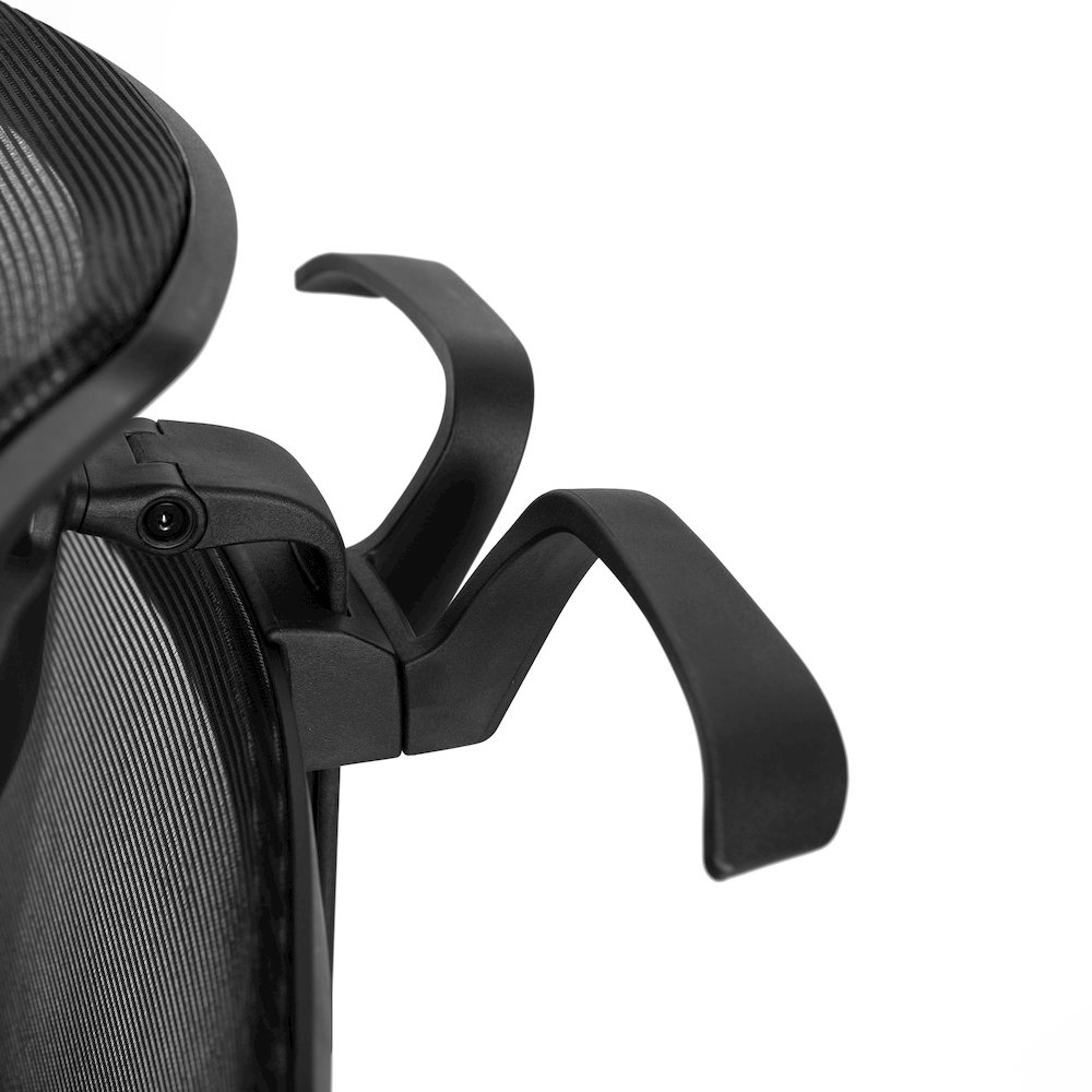 Mesh Office Chair with Synchro-Tilt in Black. Picture 9