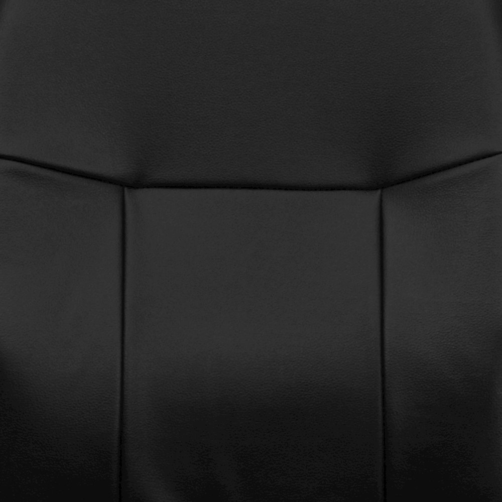 Mid-Back Black Glove Vinyl Executive Swivel Office Chair with Arms. Picture 12