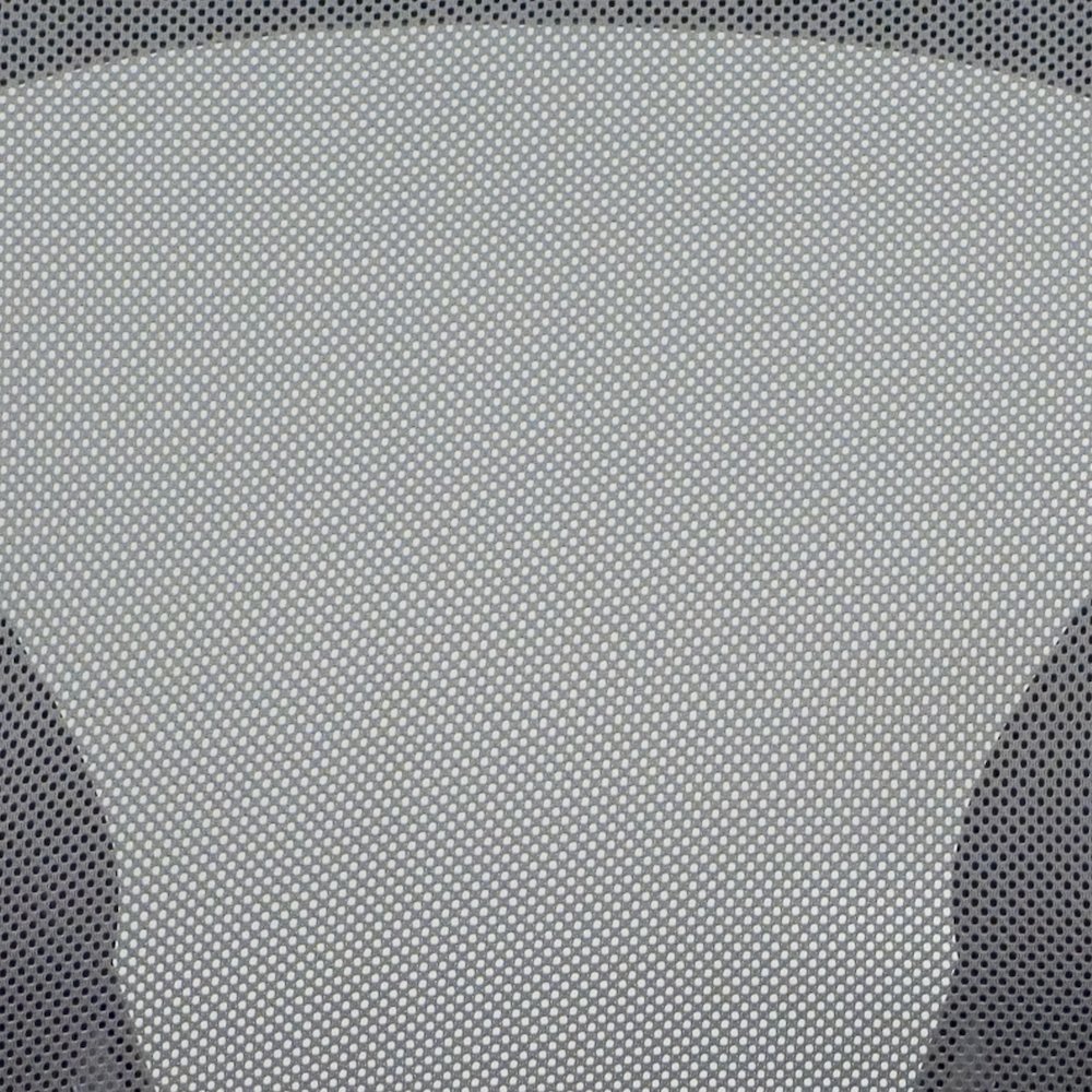Mid-Back Gray Mesh Swivel Task Office Chair with Chrome Base and Arms. Picture 13
