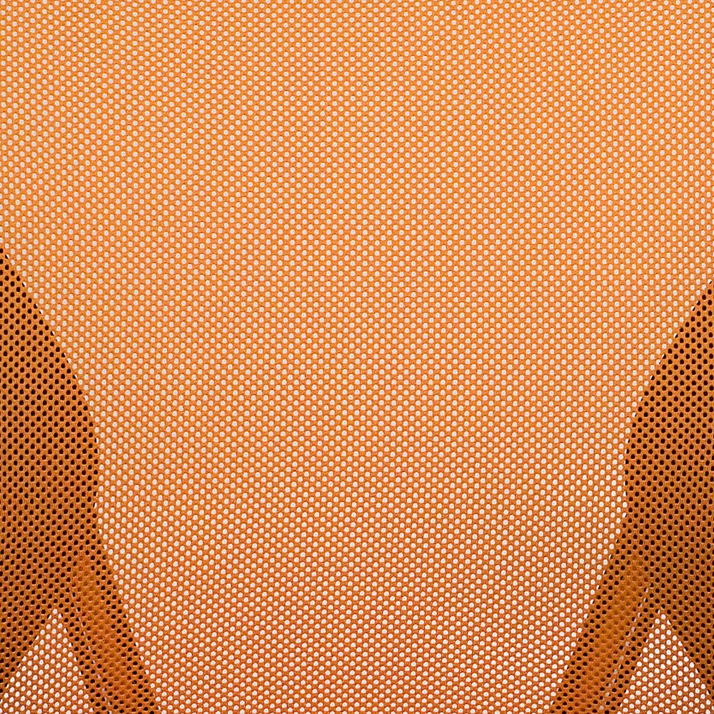 Mid-Back Orange Mesh Swivel Task Office Chair with Chrome Base and Arms. Picture 12