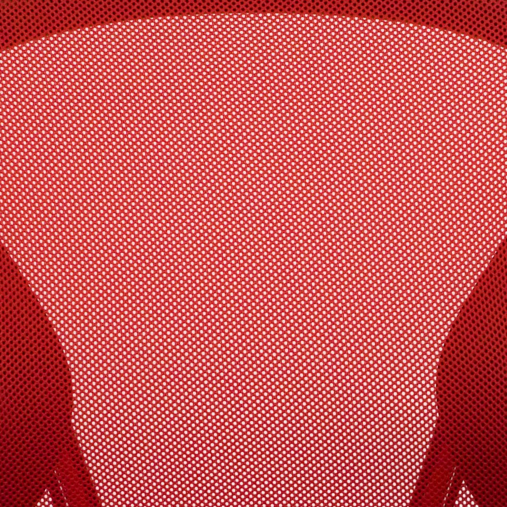 Mid-Back Red Mesh Swivel Task Office Chair with Chrome Base and Arms. Picture 12