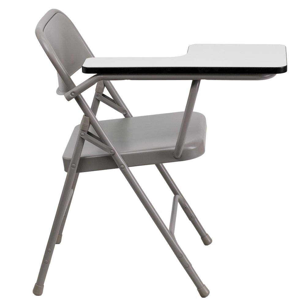 Premium Steel Folding Chair with Right Handed Tablet Arm. Picture 3