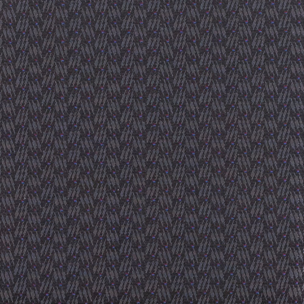 Crown Back Stacking Banquet Chair in Black Patterned Fabric - Silver Vein Frame. Picture 11