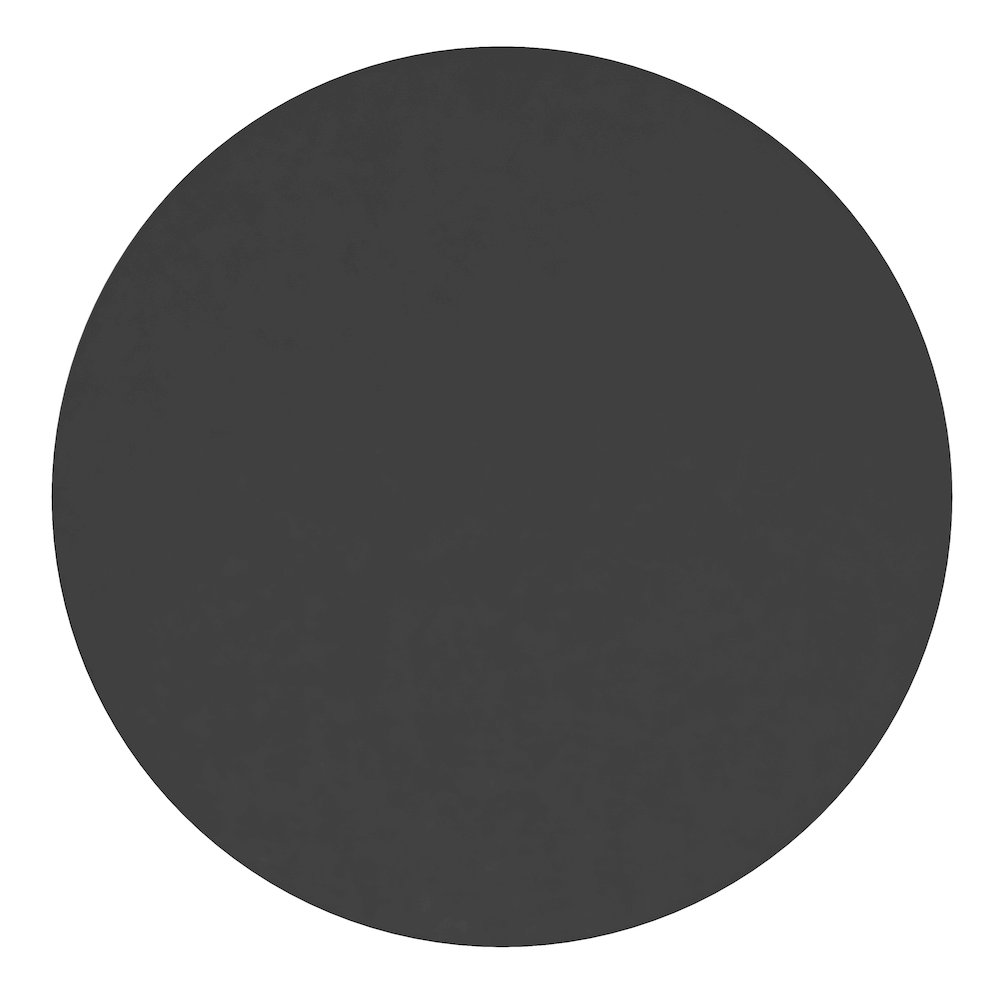30" Round Black Metal Framed Wall Mirror. Picture 8