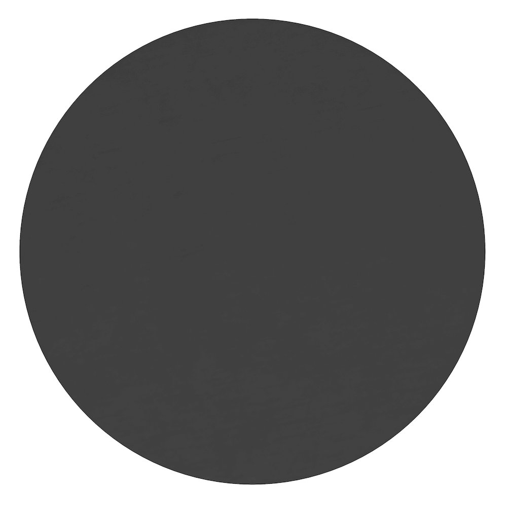 24" Round Black Metal Framed Wall Mirror. Picture 8