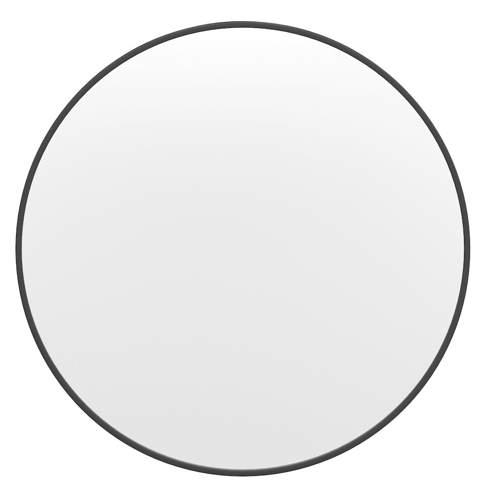 Modern 36 Inch Round Wall Mount Accent Mirror. Picture 11