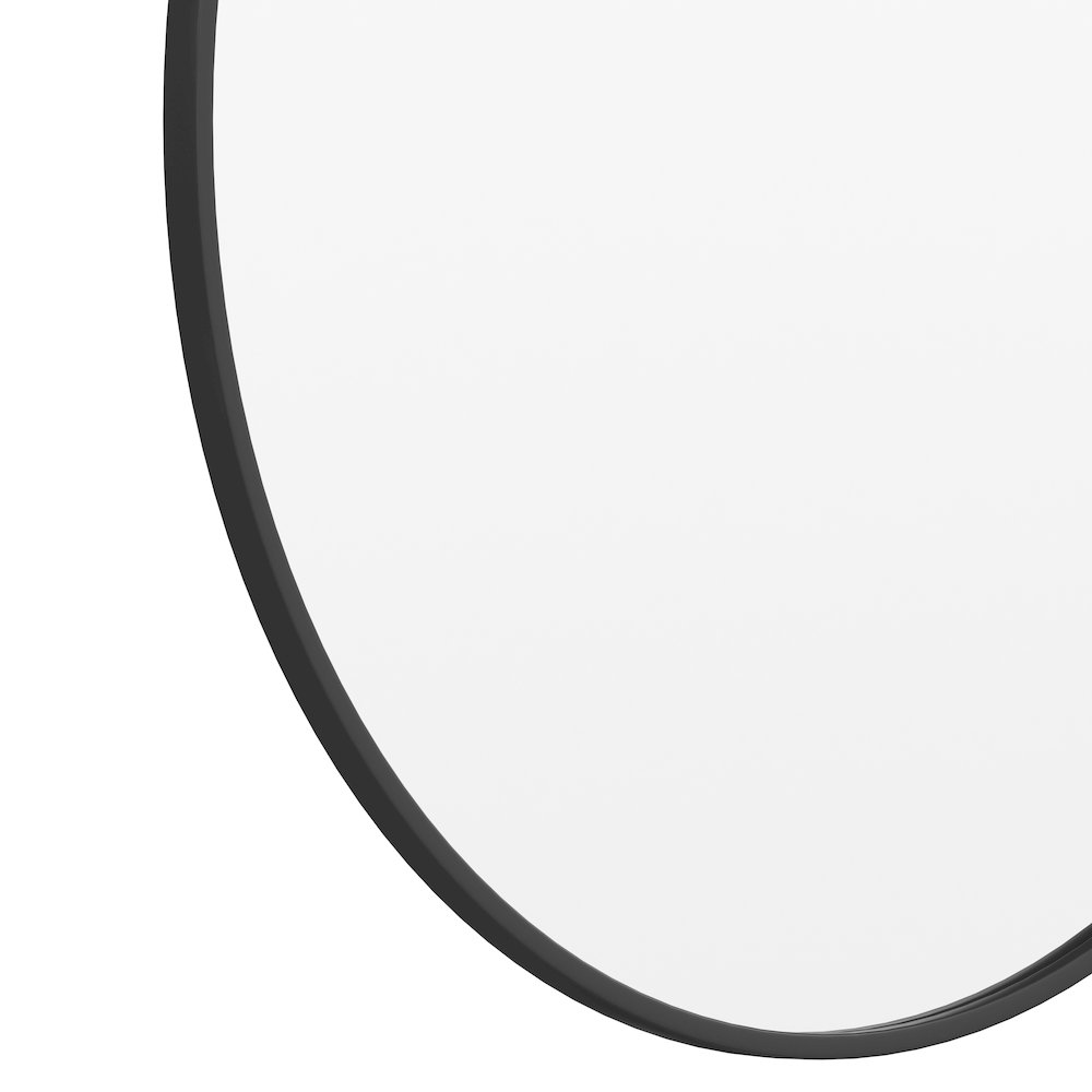 Modern 36 Inch Round Wall Mount Accent Mirror. Picture 9