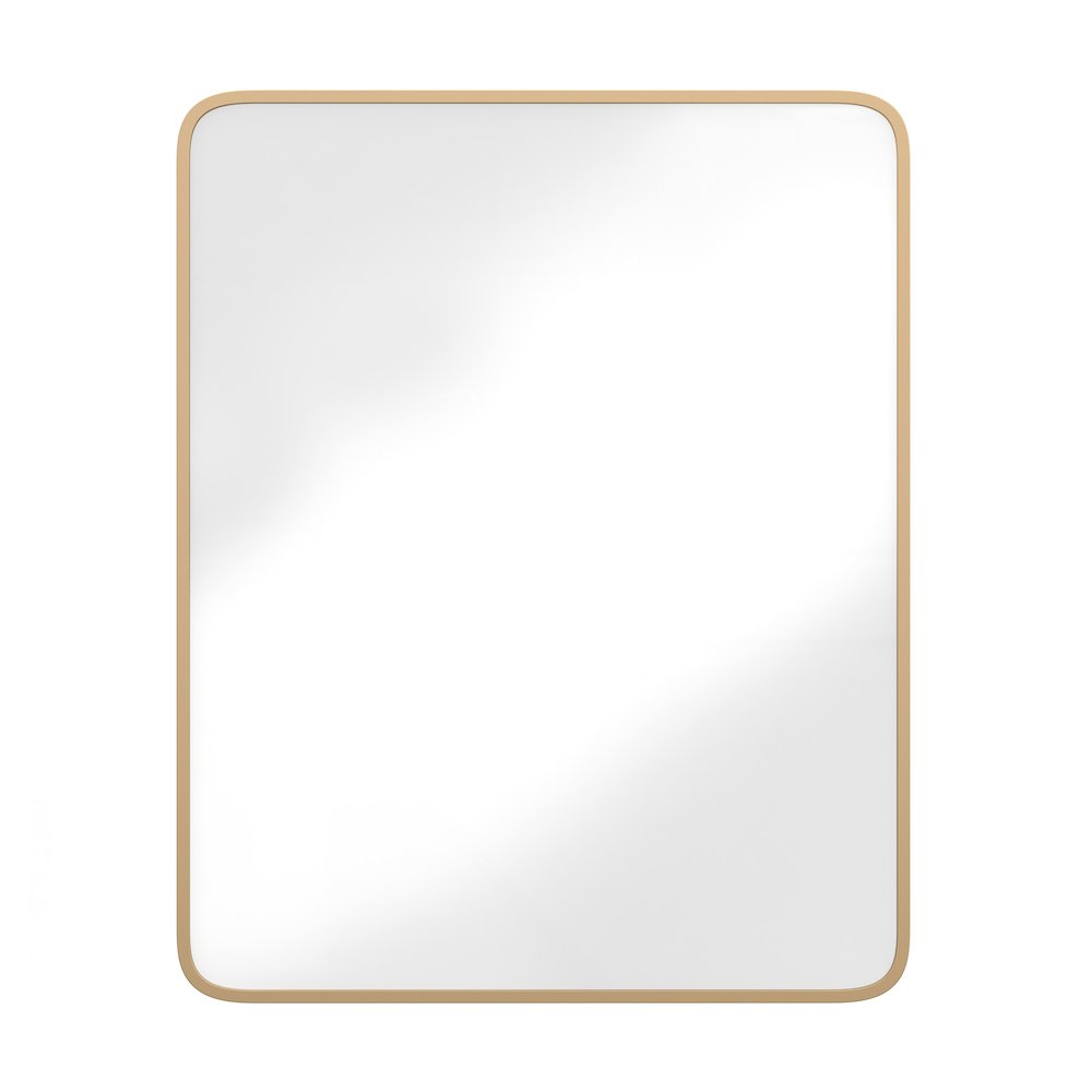 24" x 30"Bathroom Medicine Cabinet with Rounded Beveled Mirror, Gold. Picture 11
