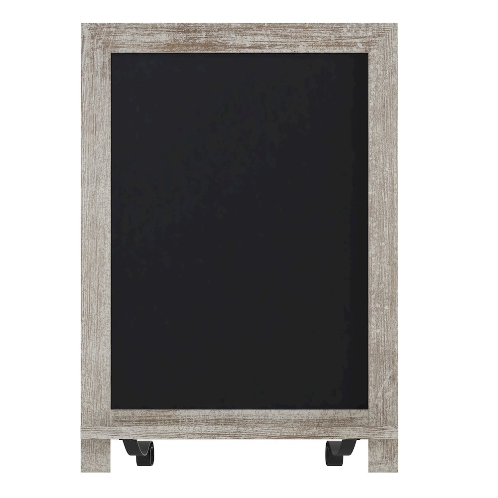 12" x 17" Weathered Tabletop Magnetic Chalkboard Sign. Picture 11