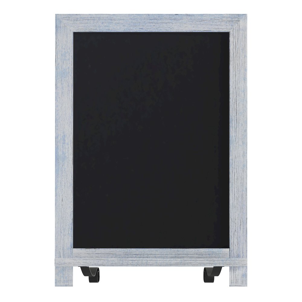 12" x 17" Blue Tabletop Magnetic Chalkboard Sign. Picture 11