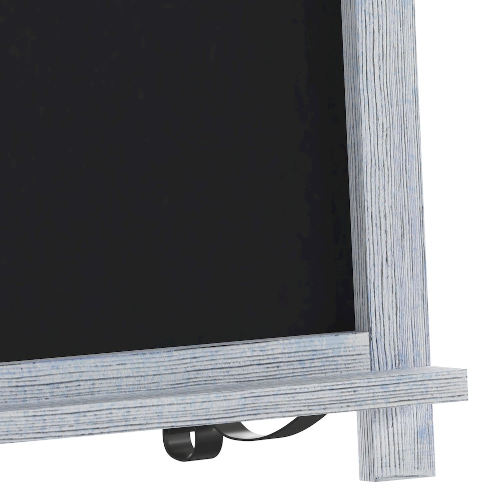 12" x 17" Blue Tabletop Magnetic Chalkboard Sign. Picture 9