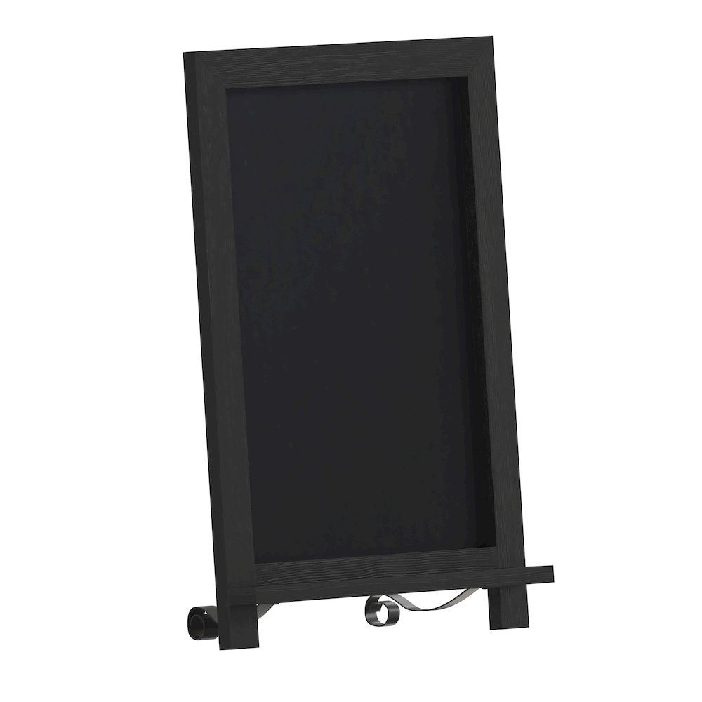 12" x 17" Black Tabletop Magnetic Chalkboard Sign. Picture 1