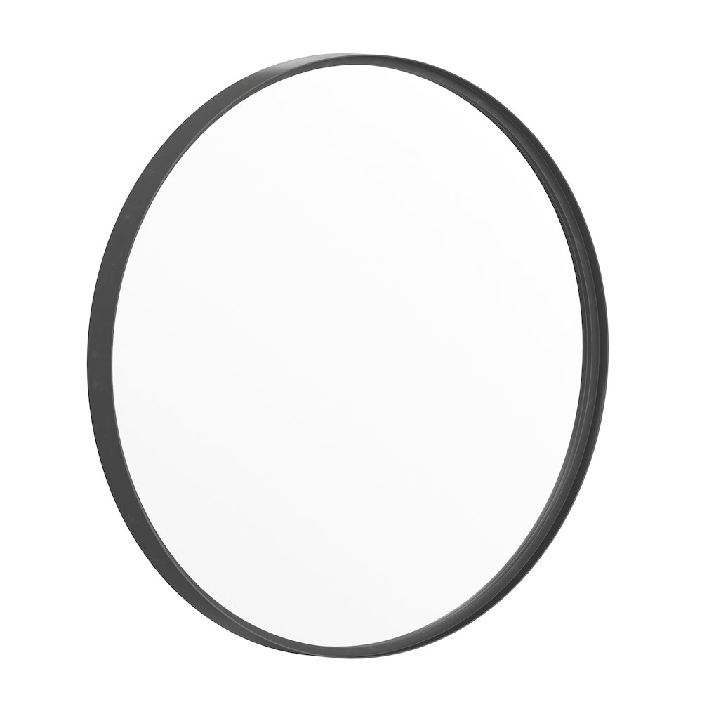 Modern 27.5 Inch Round Wall Mount Accent Mirror. Picture 1