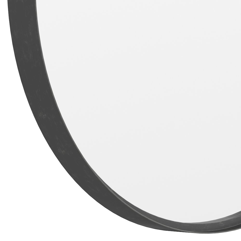 Modern 27.5 Inch Round Wall Mount Accent Mirror. Picture 9